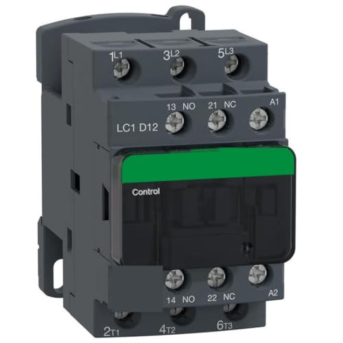 Contacteur CA tripolaire LC1D12CC7C interrupteur robuste 12A longévité accrue