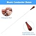 Piutouyar Music Conducting Baton, Music Baton Orchestra Baton Band Conductor Baton Rosewood Handle Music Conductor Baton with Tube Case for Concert(Rosewood Handle)