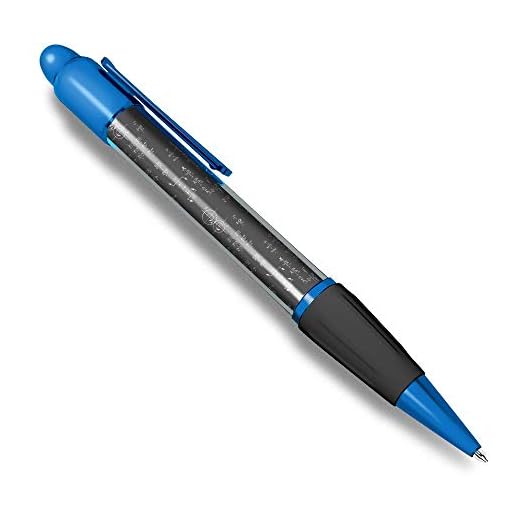 1 x Blue Ballpoint Pen (Black Ink) - Science Maths Equation Signs #42292