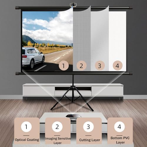 Pantalla Manual de Proyección de 60 Pulgadas 16:9 miniatura 2