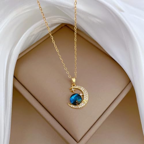 Pendentif Lune Vide chaîne de synthèse fini les bijoux ternes - 5