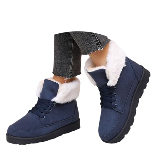 Botas de invierno para mujer con plataforma cómoda y suela gruesa ideal para el frío