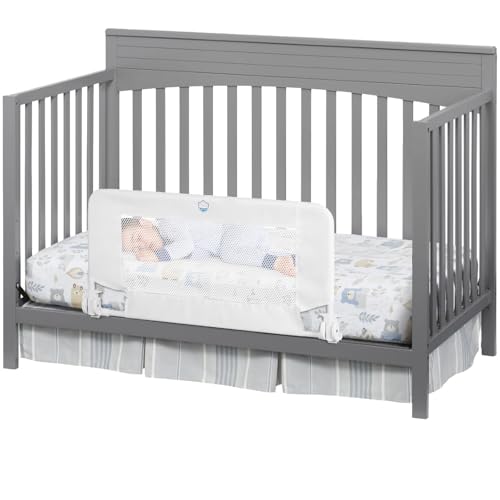 Salcod Universal Swing Down Crib Rail Guard for Toddlers