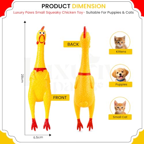 Image of Hen Chicken Squeaky Dog Toy - Medium Pack of 2