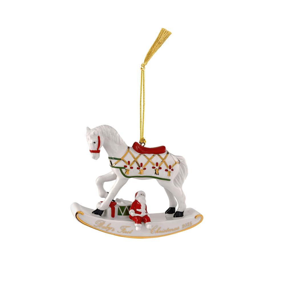 Villeroy & Boch Christmas Classics Ornament Rocking Horse 11 x 4 x 9 cm