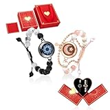 TOTWOO Long Distance Touch Bracelets for Couples, Vibration & Light up for Love Couples Bracelets | Long Distance Relationship Gifts for friend Bluetooth Pairing Jewelry