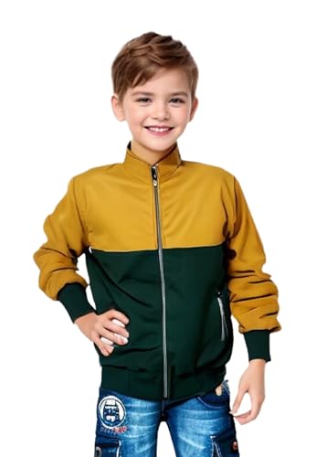 Image of HRKK Kids Windcheaters Solid Polyester Blend Jackets for Boys and Girls |