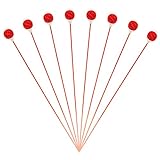 Tingyuan Fiberglass Driveway Markers with Double Sided Red Reflectors (8, 48 inch)