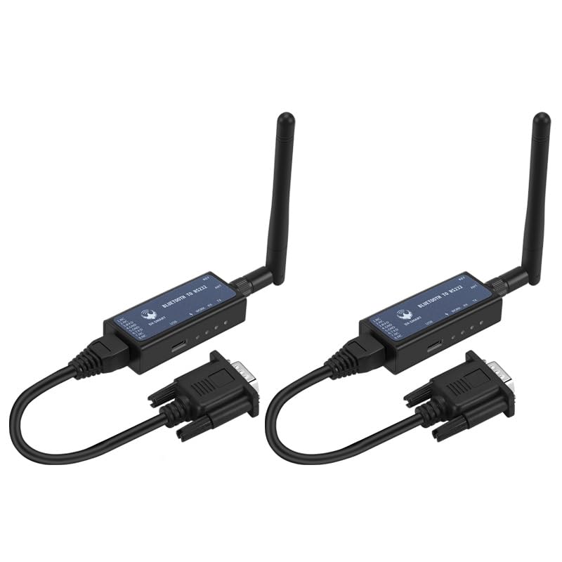 CP26 RS232 to Bluetooth Serial Adapter Industrial Wireless Bluetooth Communication Module to RS232 Converter, Change 232 Wired Device to Wireless (for Device)