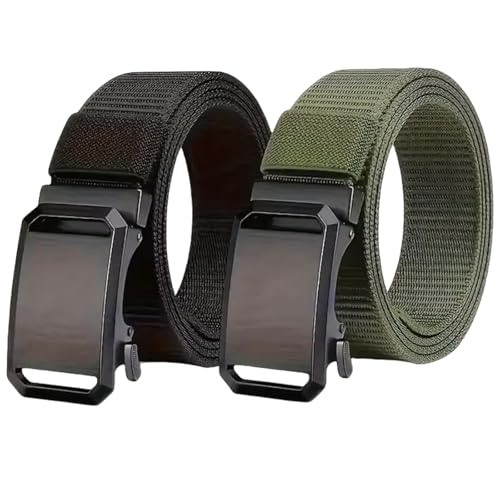 Ceinture nylon homme avec boucle automatique pour le bureau et les loisirs