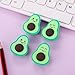 12pc Cute Avocado Shaped Eraser Creative Fruit Shaped Student Eraser-Avocado Shaped Rubber