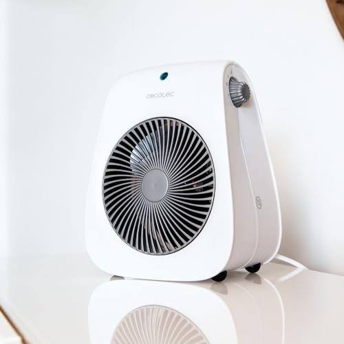 Cecotec Chauffage d'Appoint ReadyWarm 2000 Max Force Blanc, 2000 W, 2 Niveaux de Puissance, 3 Modes de Fonctionnement (Froid/Chaud/Très Chaud), Léger, Manuel, Silencieux, Sécurité Contre la Surchauffe