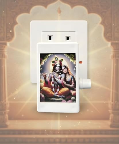 Image of 9-in-1 LED Mantra Chanting Device - Preloaded Radha Krishna Bhajans & Naam Jaap for Spiritual Environments at Home, Office, and Temple (Radha -Krishna 9 in 1)