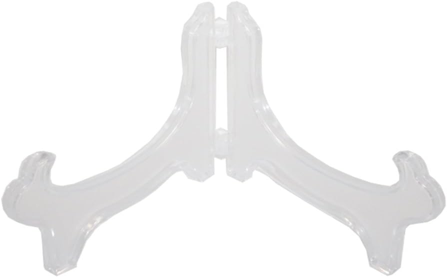 Artliving Display Stand Easel Bowl Stand for Display Large Deep Bowls, Platters and Deep Dishes Clear