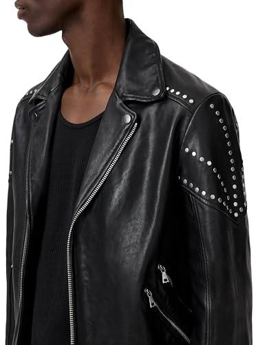 John Varvatos Men's Daniel Biker Leather Jacket2