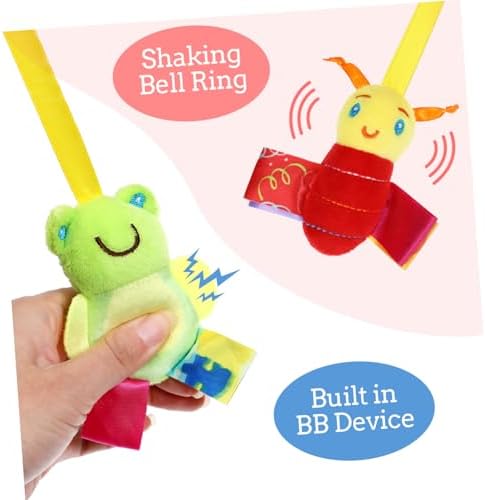 ifundom Car Seat Toys, Toys for Car Seat Crib Mobile Bed Around Rattle Bell Cartoon Insect Stroller Hanging Stuffed Wrap Spiral Safety Plush Toys for Crib Bed Stroller Car Seat Bar — view 3