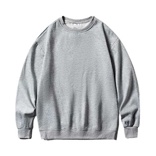 Sweat à capuche surdimensionné homme gris clair XXXL basique confortable