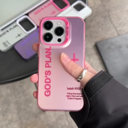 God's Plan Christian Bible Verse Phone Case for iPhone 16 Plus, Pink by Generic - Used condition - Image 7