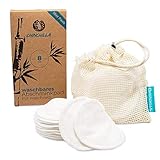 💙 PLASTIKFREIE GESCHENKIDEE: Die waschbaren Abschminkpads werden plastikfrei in einem recyclebaren Karton verpackt. Sie eignen sich auch super nachhaltiges Geschenk für eine Freundin. Für ein Zero Waste Badezimmer.