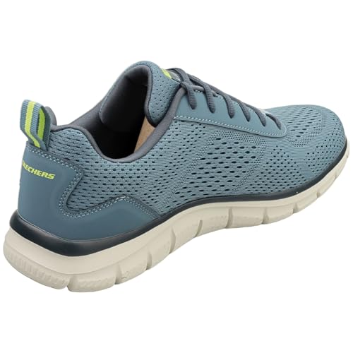 Image of Skechers Men's Track Leshur | Casual, Memory Foam, Machine Washable, Vegan, Lightweight Mesh, Traditional Lace-up