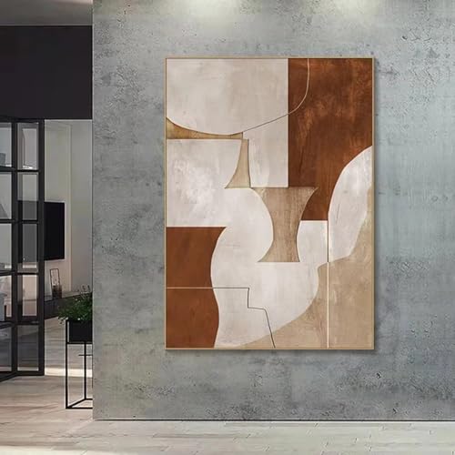Art abstrait géométrique haut de gamme : cadres pour tableaux de salon chic