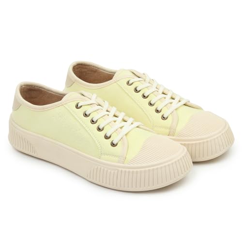 Image of YOHO Canvas CZ Sneakers for Women | Lightweight Casual Shoes | Everyday Comfort, Breathable Fit, Durable Grip Sole, Versatile Slip-On or Lace-Up Style, Trendy
