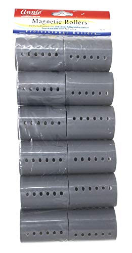 Annie Magnetic Rollers 12 Count Gray 2