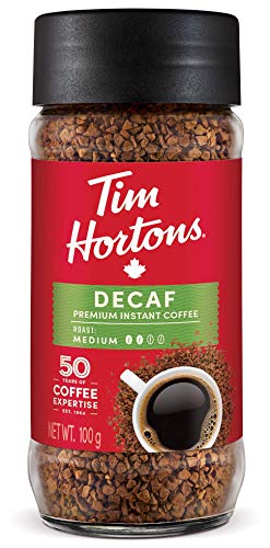 Tim Hortons Café instantané décaféiné, pot 100g