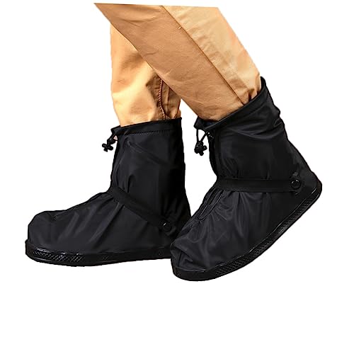 Cabilock Boot Covers Snap Straps Overshoes for Adults Waterproof Non-slip for Outdoor Activities