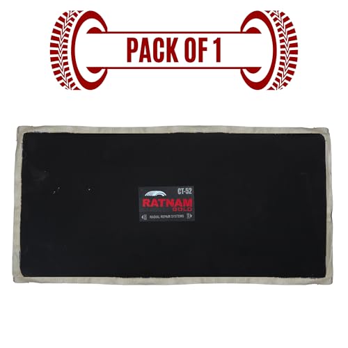 Image of Radial Tyre Repair Patch No. 52 - Heavy-Duty Cold Patch for Car, Bike & Truck Tubeless Tyres | Durable Rubber with Strong Adhesive for Quick, Permanent Tyre Repairs (Box Qty. 1)