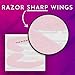 Eyeliner Stencils by Beth Bender - Reusable Winged and Cat Eye Stencil Tool - Made in USA (24 Pack)