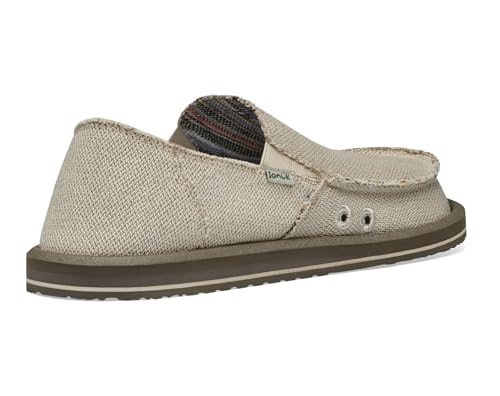 Sanuk Mens Hemp Loafers | Mens Shoes | Slip On Shoes for Men | Men's Slip-on Loafers | Comfort Footbed4