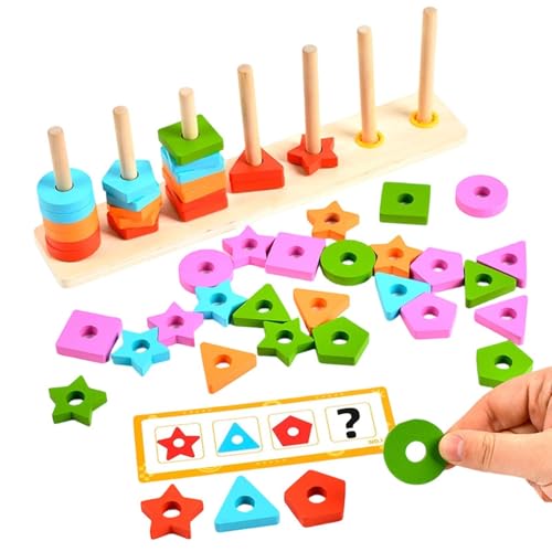 Jeu de tri en bois idéal pour s'amuser en salle de classe ou à la maison