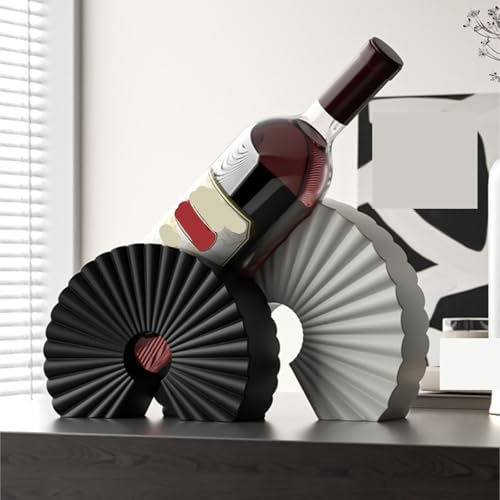 Soporte para botellas de vino de resina minimalista miniatura 4