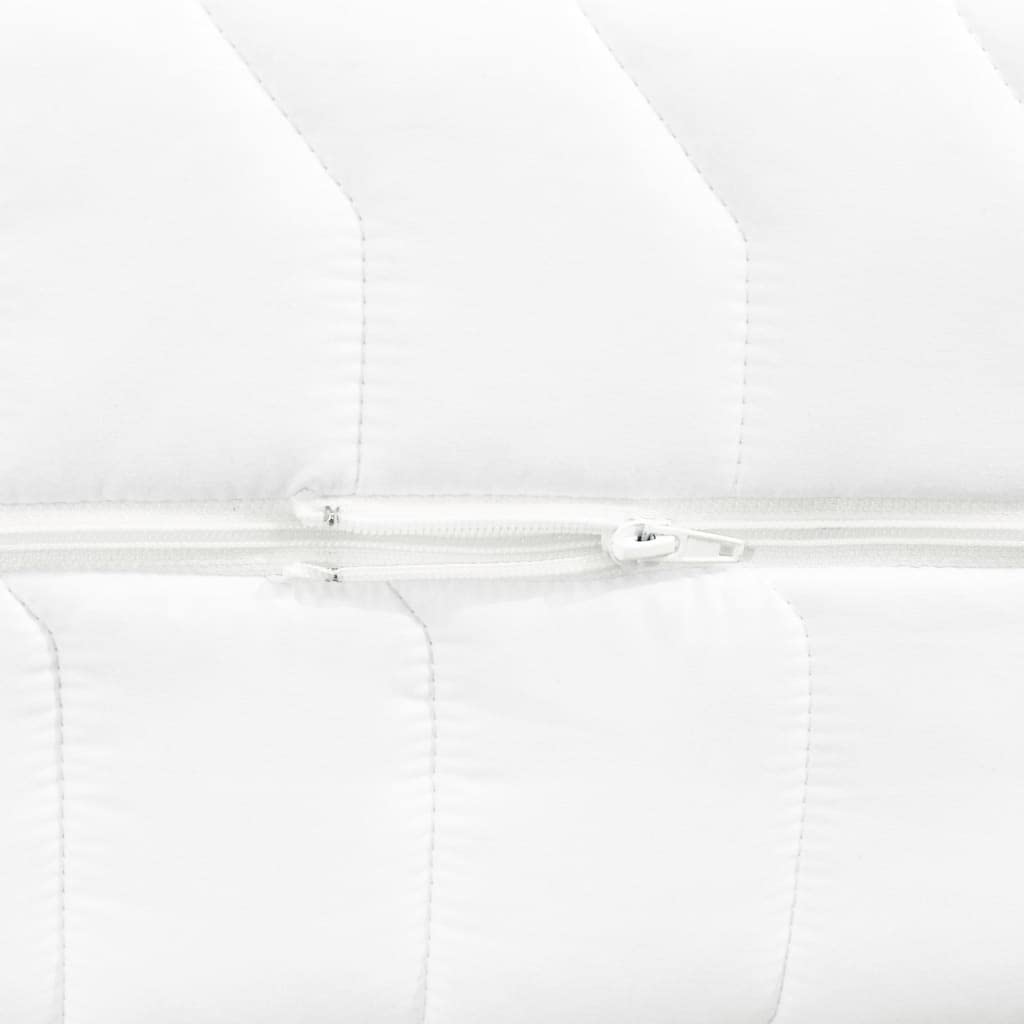 Materac 100 x 200 cm, 7-strefowy materac ze sprężynami kieszeniowymi o twardości H2, wysokość 20 cm, oddychający, nadający się do prania, ergonomiczne odciążenie pleców, pasuje do stelaża łóżka