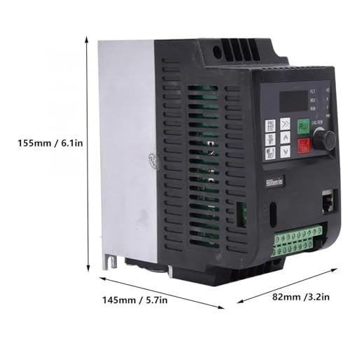 QLYUEUI 1pc 440V Three phase Input and 440V Three phase output Frequency Inverter AC drives/Motor driver/VFD(440V 3HP 2.2kw)