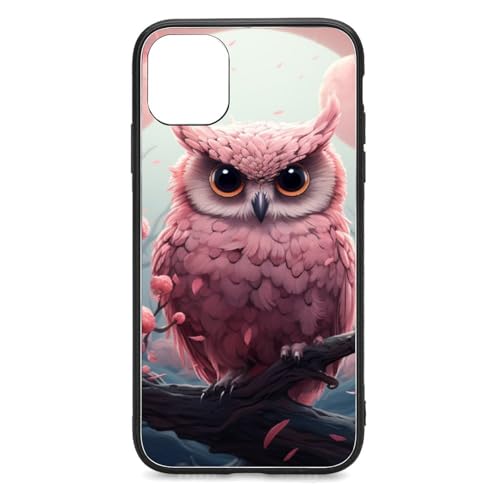CRIVOTA for IPhone11 Pro Case - All-New Colorful Owl Design, Glass Back + TPU Inner Shell, Military-Grade Tested, Extreme Slimness, Precise Cutouts, Cell Phone Cases for Men Women