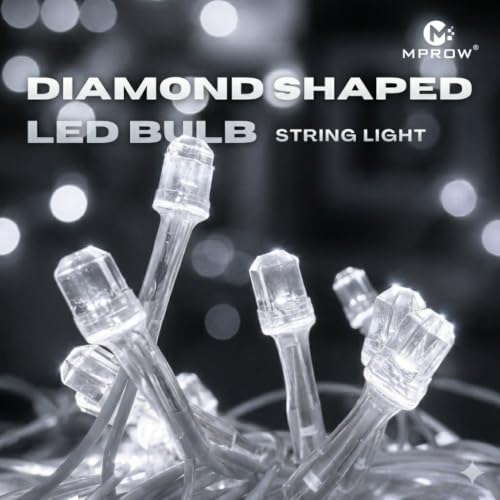 Image of MPROW 10M /40LED Diamond Shape String Lights, White