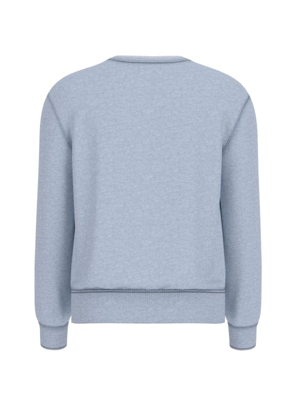 [ゲス] カジュアル GJ CN SLIM LOGO EMB SWEAT メンズ