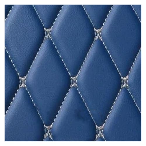 Tapis de coffre Mazda 3 cuir sur mesure finition haut de gamme bleue