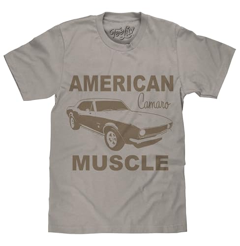 Tee Luv Men's Faded Chevrolet Camaro American Muscle Car T-Shirt,