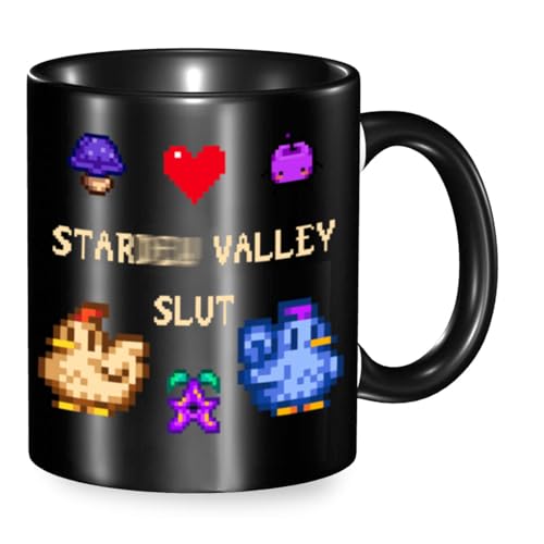 Funny Gamer & Farm Game Coffee Mug – Star Valley Inspired Ceramic Cup 11oz – Unique Gift for Game Lovers
