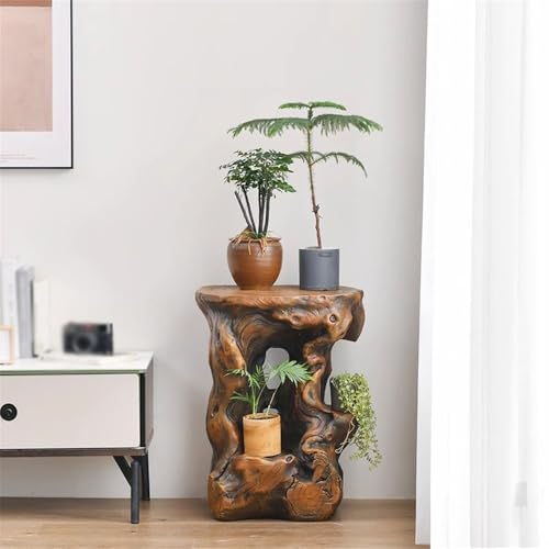 Base de bonsaï rétro pour décorer un salon avec vos petits pots de fleurs