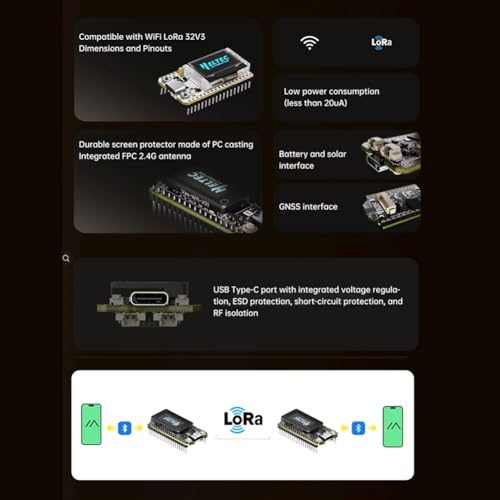 Placa Meshtastic Heltec WiFi Lora 32 V4 para evitar zonas sin cobertura de red 2