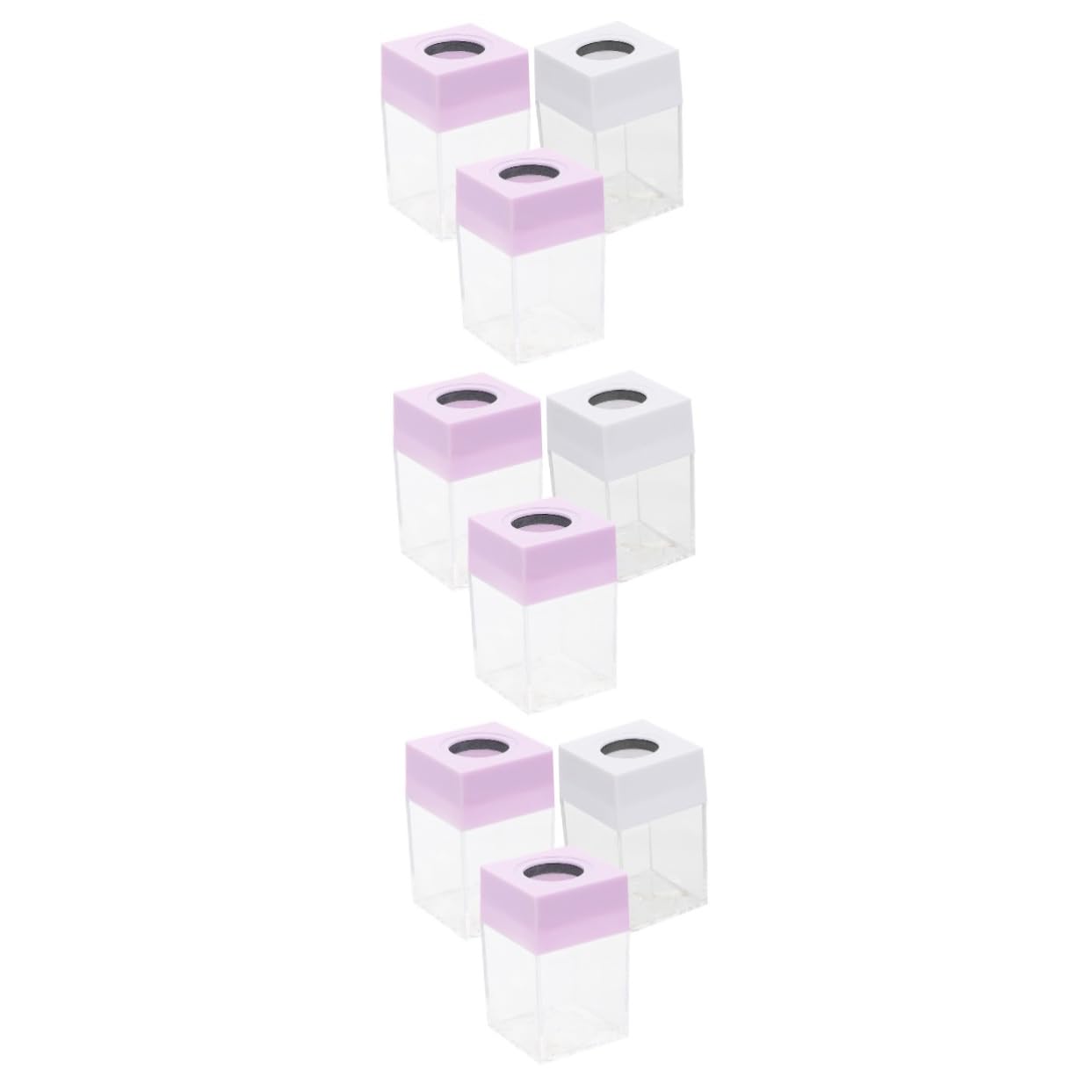Distributeur de clips papier magnétique NUOBESTY boîte de rangement transparente école bureau