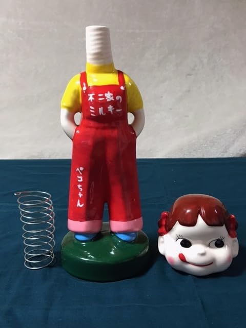 不二家（FUJIYA） 公式 陶器製首振りペコちゃん人形 陶器 人形 置物