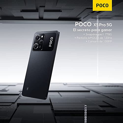 Xiaomi Poco X5 Pro 5G + 4G Volte Global Unlocked 256Gb + 8Gb Gsm 6.67" 108 Mp Triple Camera (Only Tmobile Mint Tello Usa Market) + (Car Fast Car 51W Charger Bundle) (Black) #TOP6