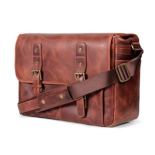 MegaGear Italian Leather Satchel Bag