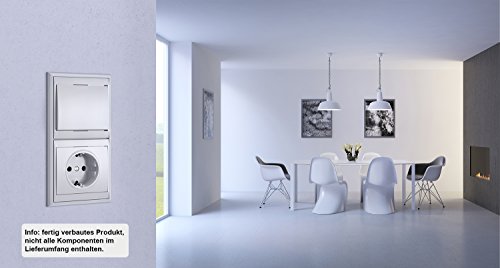Kopp 911513086 Malta protective contact socket with hinged cover and increased protection against accidental contact, arctic white - Image 2