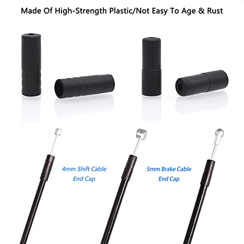 Aleoed 20 Pieces 4Mm And 5Mm Bicycle Shift/Brake Cable End Cap Derailleur Shifter Wire Cable End Cap For Mtb Road Bike #TOP1